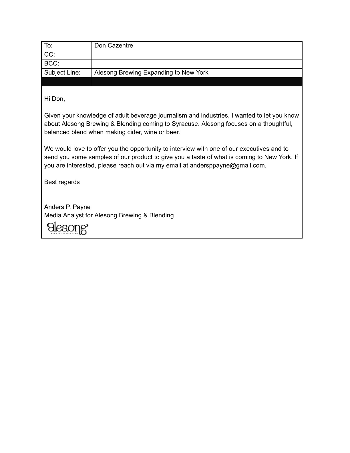 Alesong media pitch PDF page 2