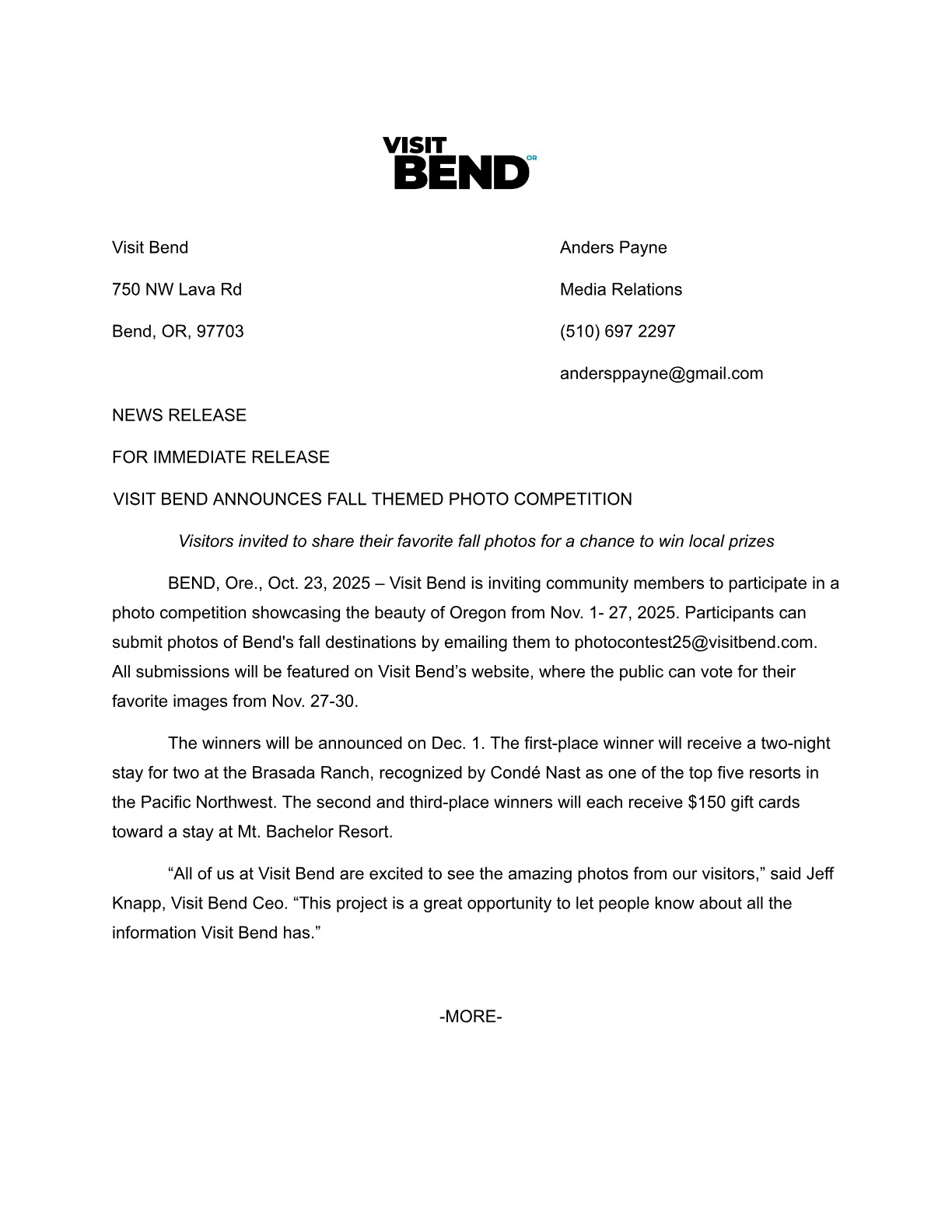 Visit Bend PDF page 1